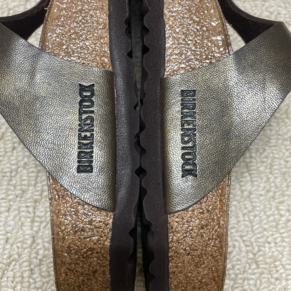 NWOT Birkenstock Gizeh Oiled Leather Brown Thong Sandals Birko-Flor 37 - Picture 4 of 10